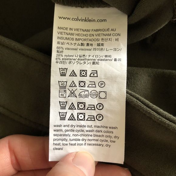 Calvin Klein Jeans Ponte Pants Womens 6 Skinny Leg Dark Green Stretchy Leggings - Picture 11 of 12